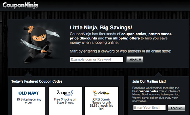 Coupon Ninja character illustration