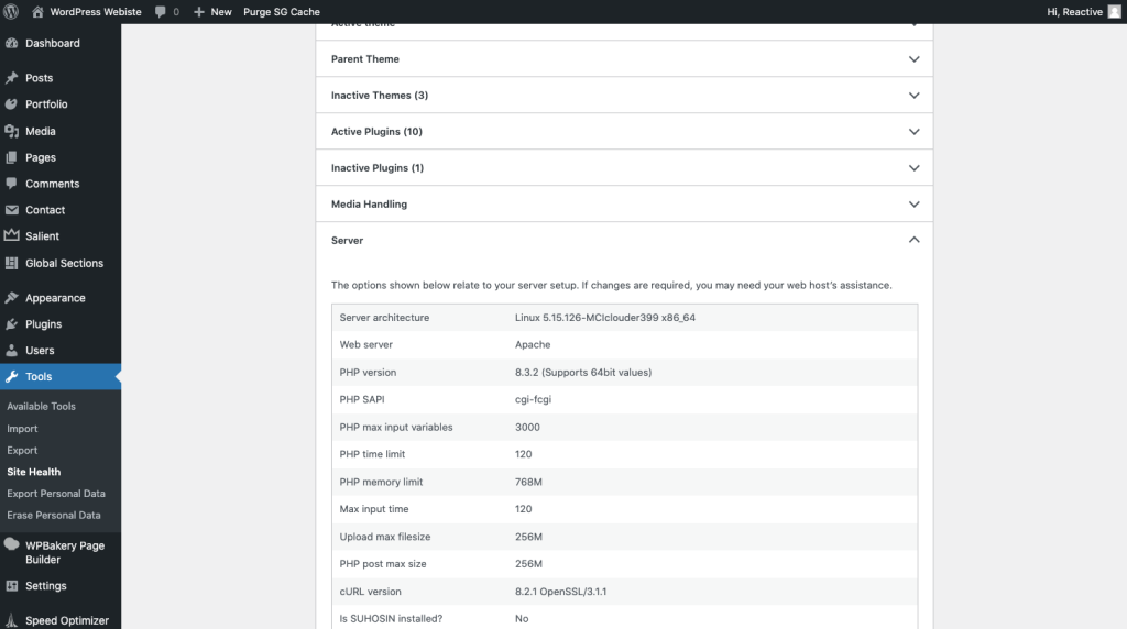 How To Check The Wordpress Php Version Of Your Website