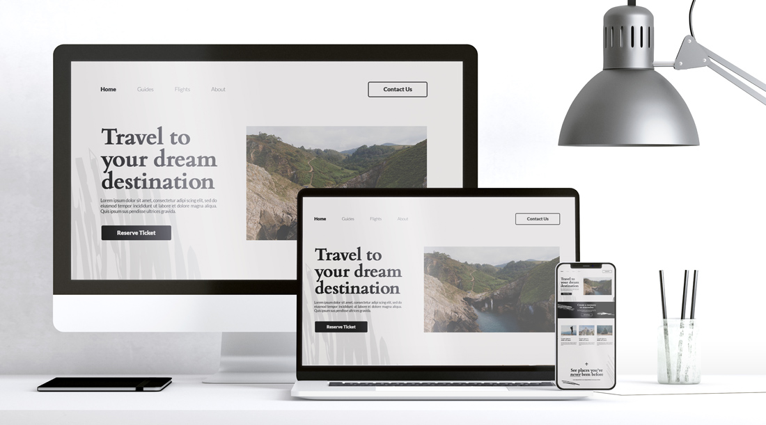 responsive web design homepage